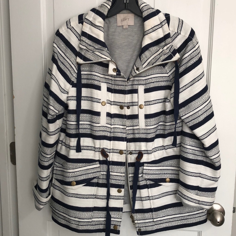 Loft Utility Striped Jacket